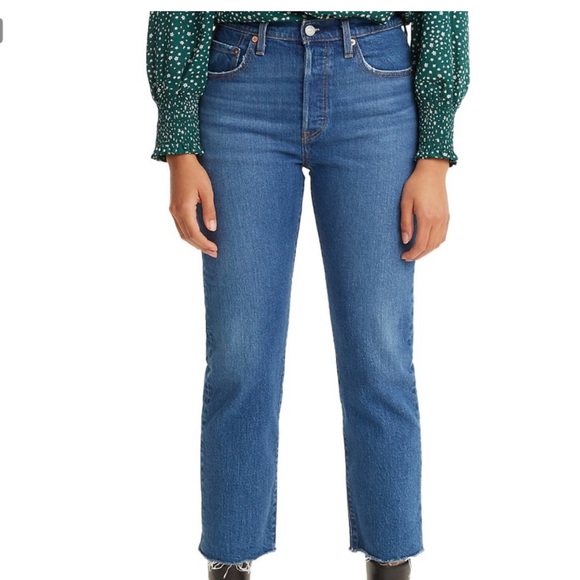 Levi's 501 Medium Wash Ankle Jeans Size 29 - Picture 6 of 9